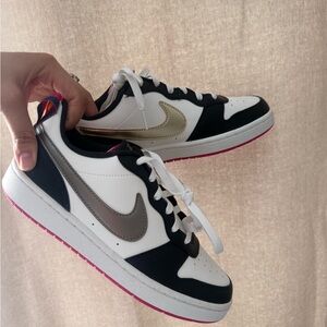 Nike Court Borough Low 2 SE GS 'Summit White Pink Prime